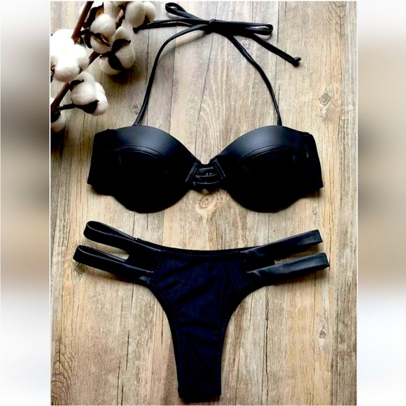 Callie Lives Other - Xena Single Again:  Vegan Leather Accent Bikini